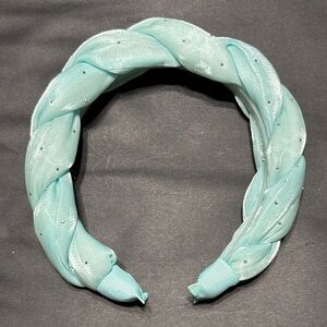 Chic Aqua Braided Headband